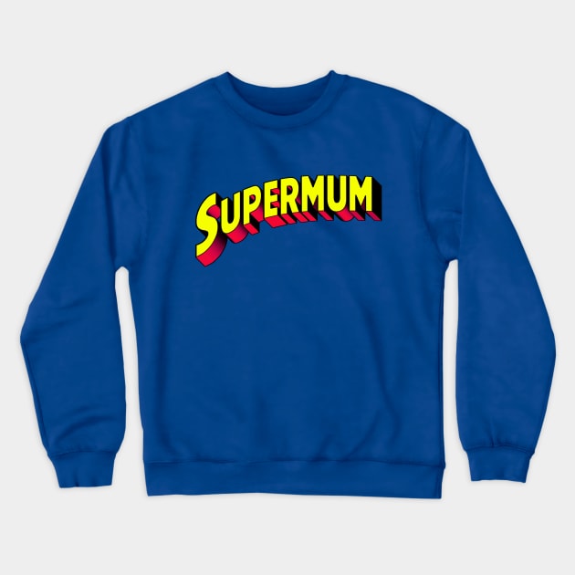 supermum Crewneck Sweatshirt by Gabriel Pastor Store